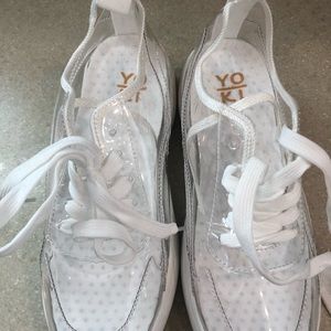 Clear women’s sneakers